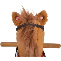 Jucarie-balansoar Moni Horse Thunder Khaki WJ-001 (Brown) Thumb