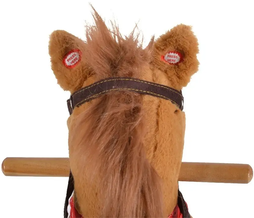 Jucarie-balansoar Moni Horse Thunder Khaki WJ-001 (Brown) - 4