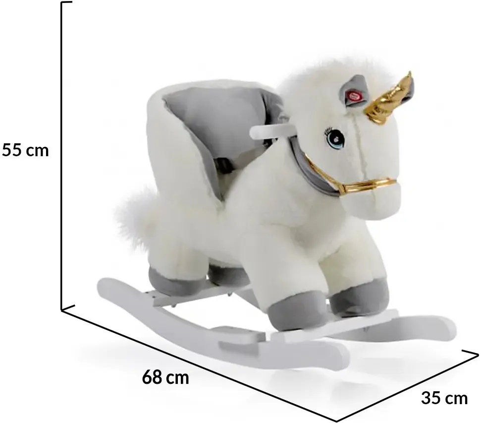 Jucarie-balansoar Moni Moon WJ-6188 (White/Grey) - 9
