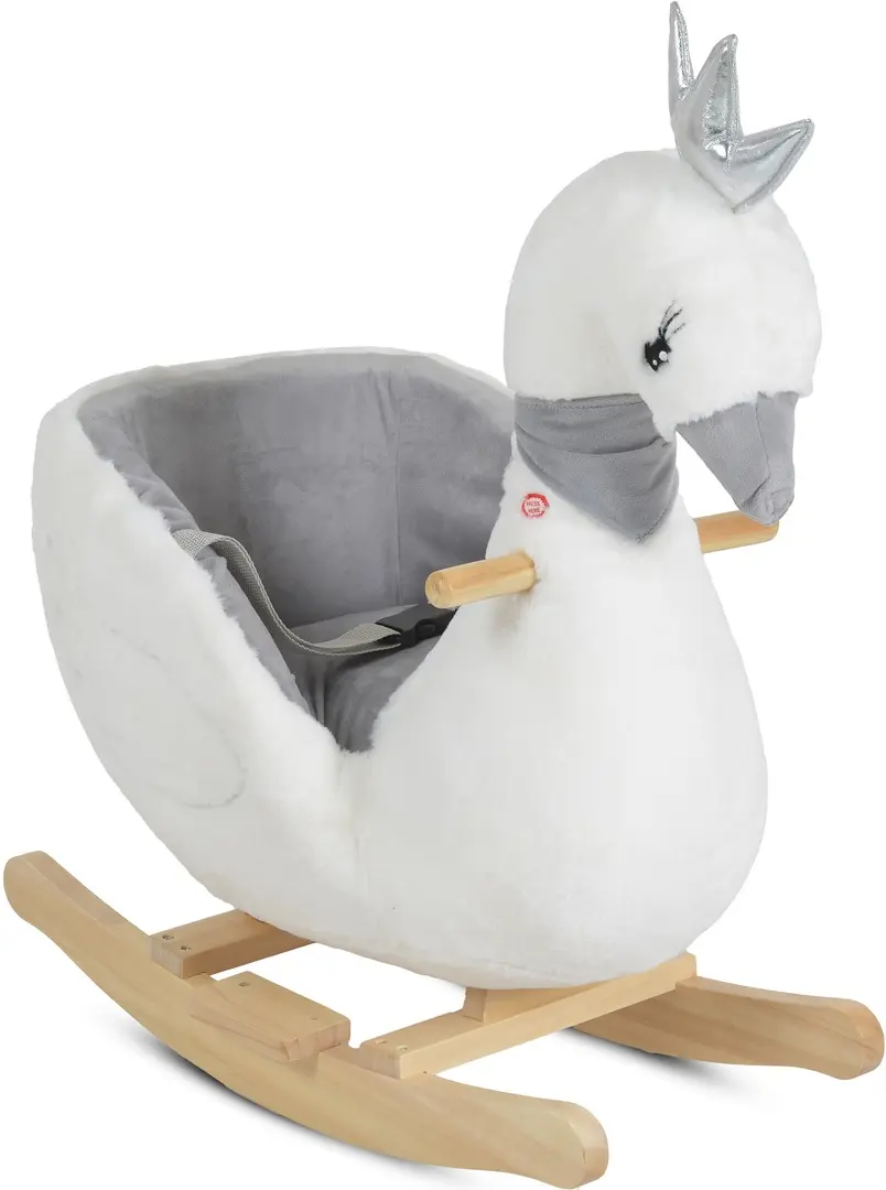 Jucarie-balansoar Moni Swan (White/Grey)