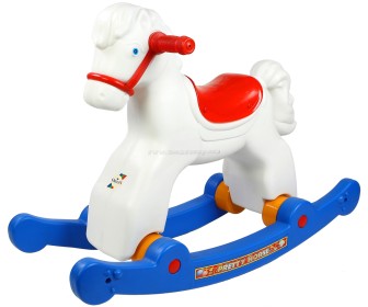 Jucarie-balansoar Orion Toys Horse 146 (White/Blue)