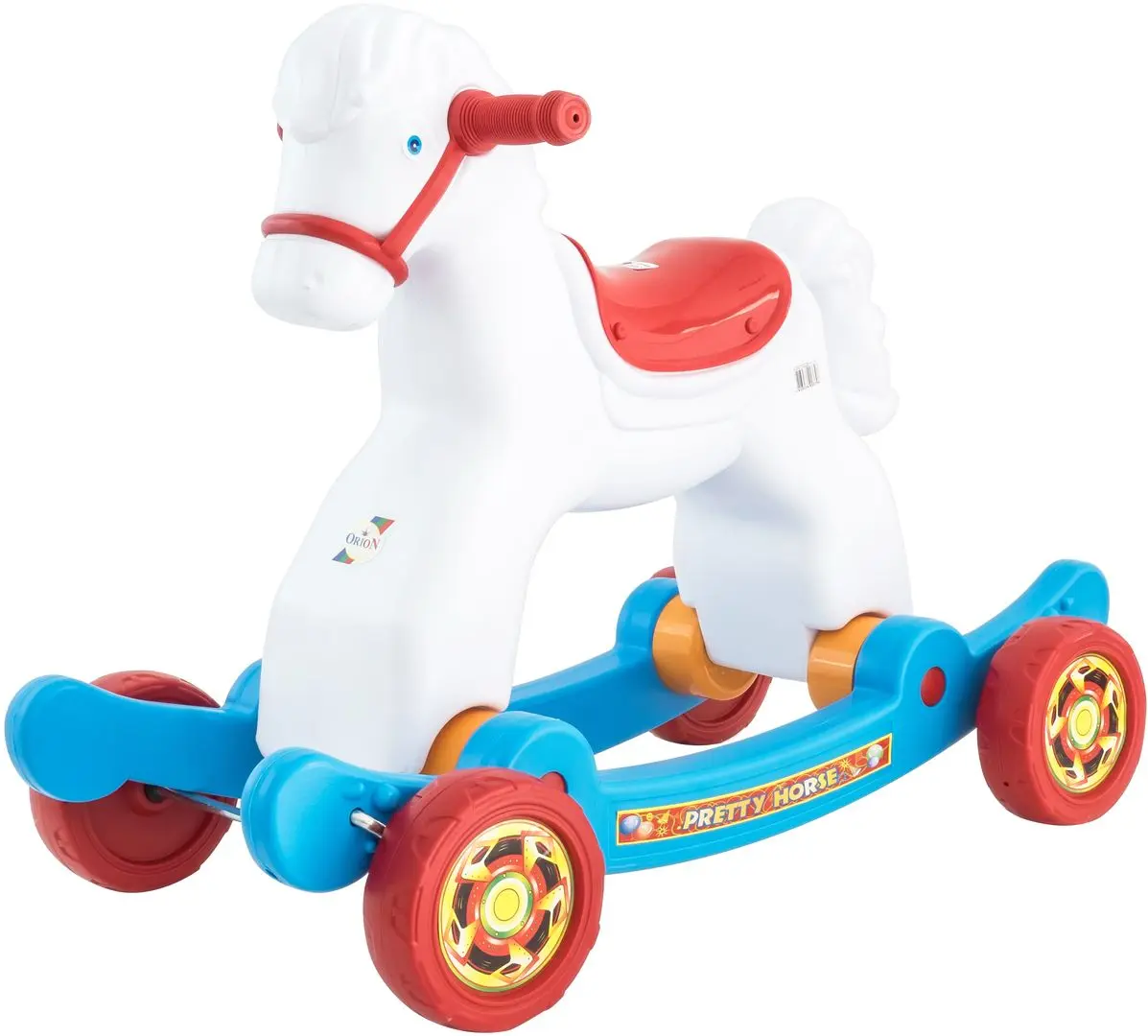 Jucarie-balansoar Orion Toys Horse Nr.2 146B2 (White/Red/Blue)