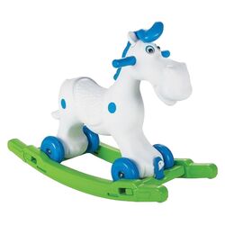 Jucarie-balansoar Pilsan Cute Horse 07914 (White/Blue/Green)