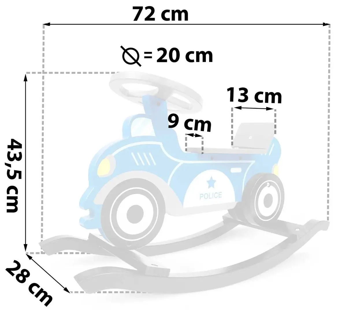 Игрушка-качалка Ricokids 785000 (Blue) - 5