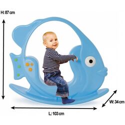 Игрушка-качалка Woopie Fish (Blue) Thumb