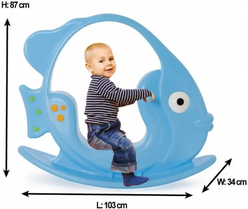Игрушка-качалка Woopie Fish (Blue) - 3