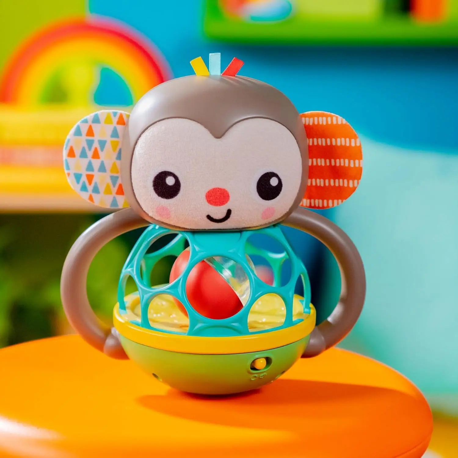 Интерактивная игрушка Bright Starts Grab & Giggle Monkey (Brown) - 2