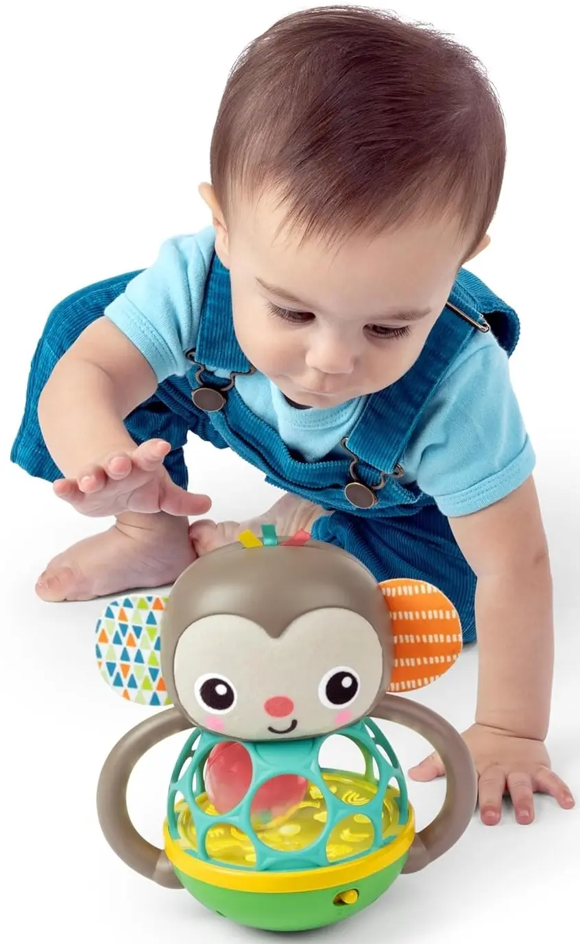 Интерактивная игрушка Bright Starts Grab & Giggle Monkey (Brown) - 8