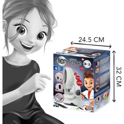 Microscop pentru copii 3in1 Buki France BKMR700 (White) Thumb