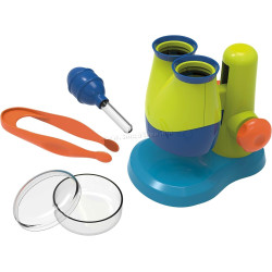 Microscop pentru copii Buki France Mini Sciences (Green/Blue)