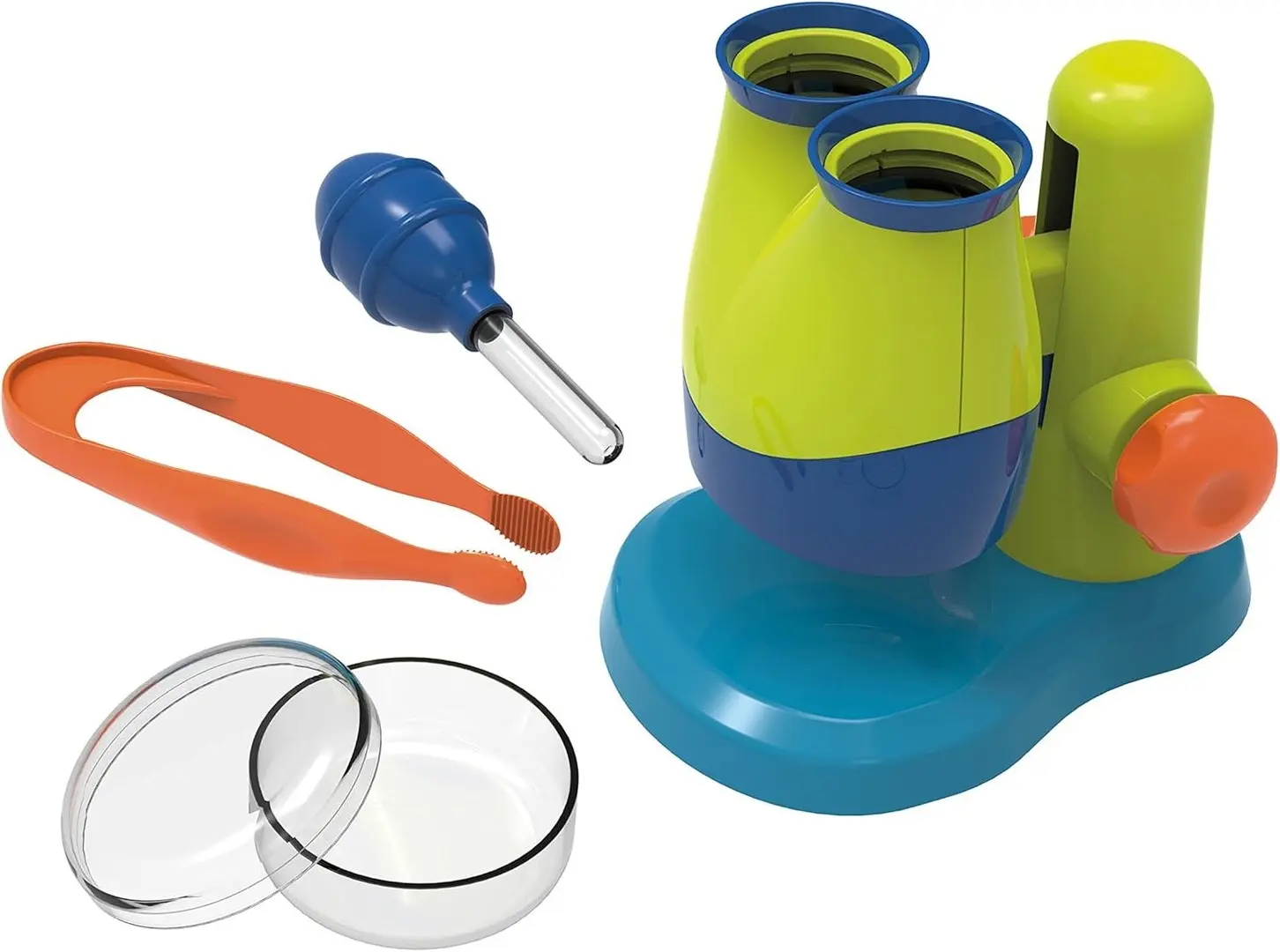 Microscop pentru copii Buki France Mini Sciences (Green/Blue)