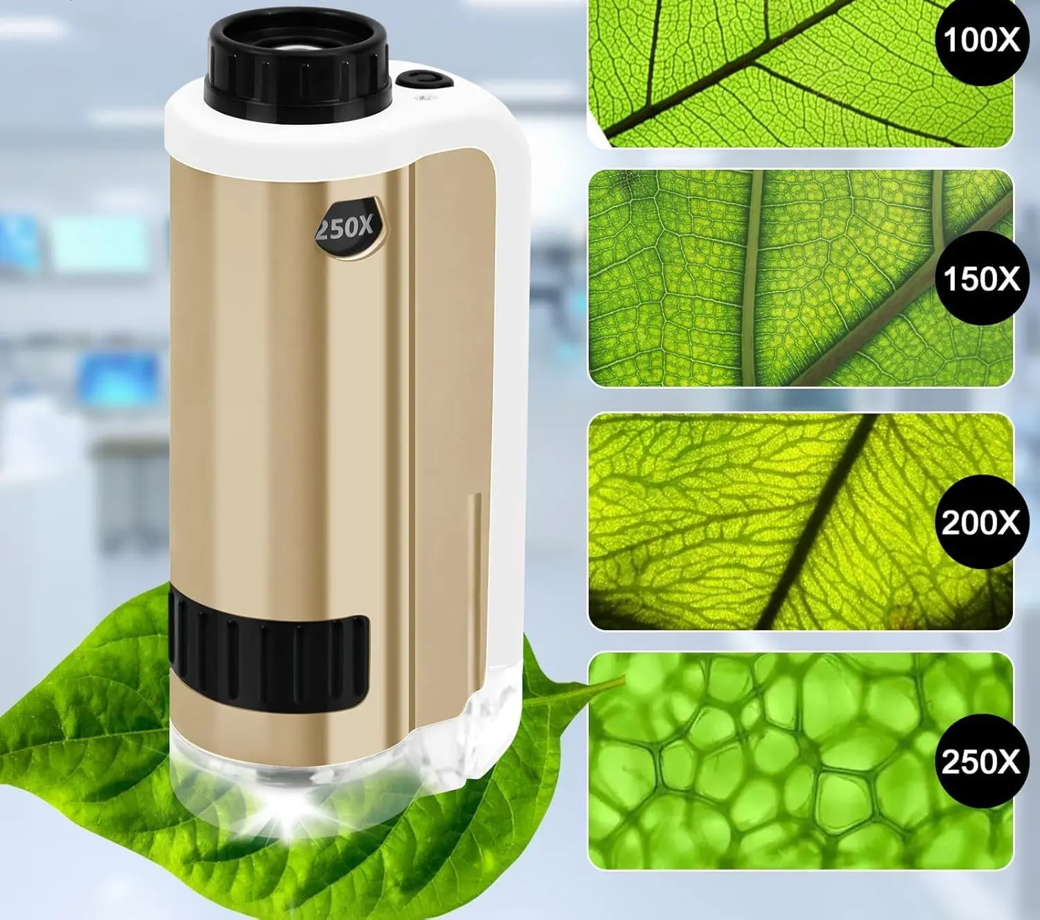 Microscop pentru copii Essa Toys Alloy Microscope SD662