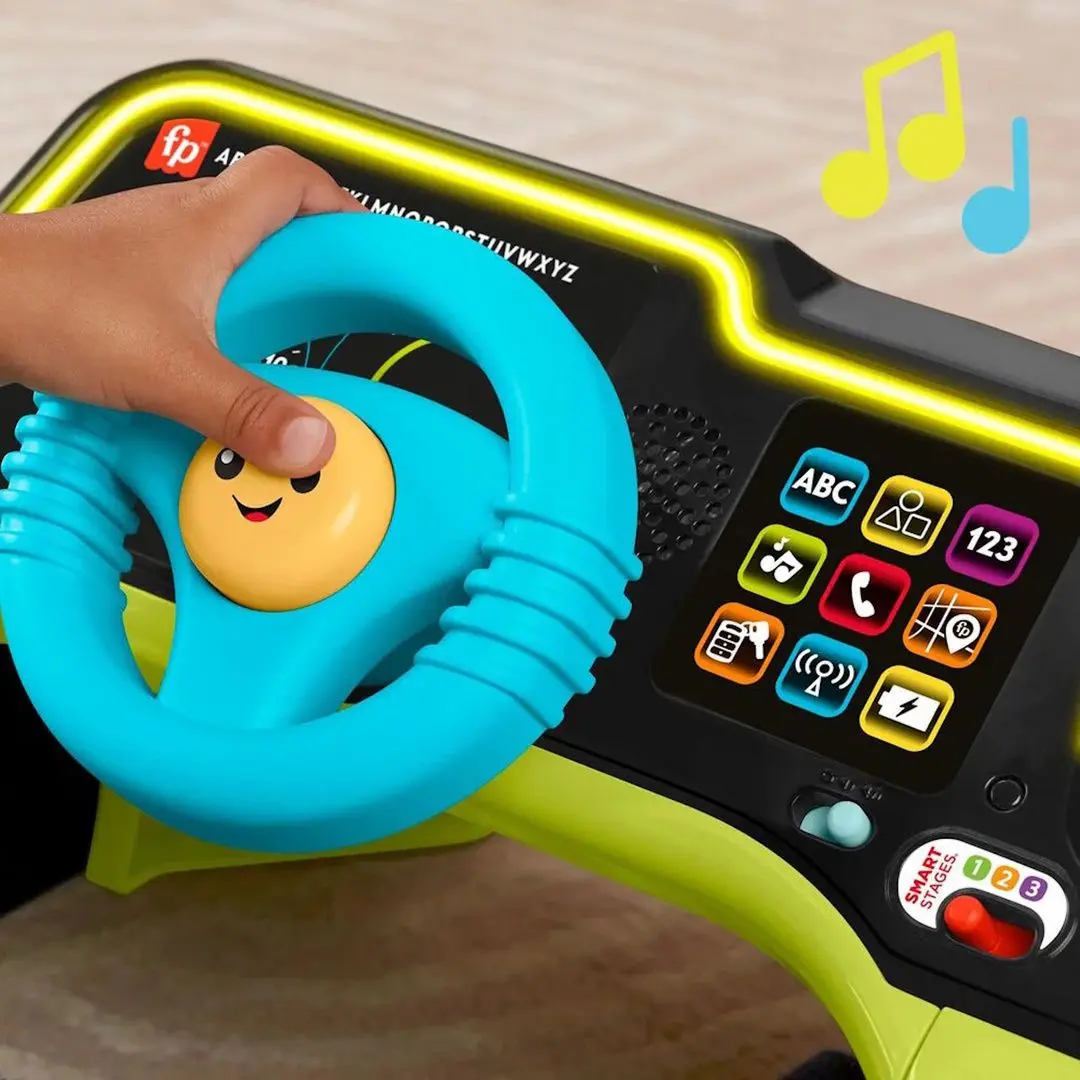 Centru de joaca Fisher-Price Sit and Steer Driver HTW88 (Green/Black) - 2