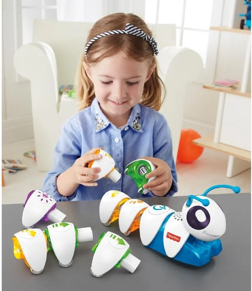 Jucarie interactiva Fisher-Price Codeapillar (White)