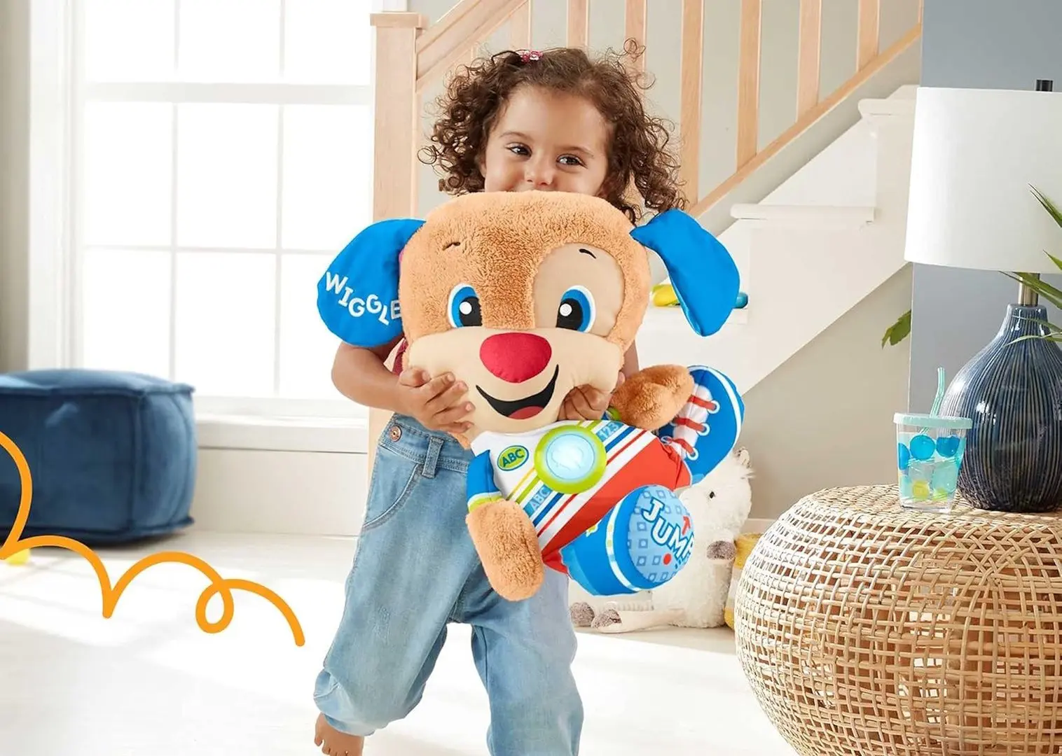 Jucarie interactiva Fisher-Price Laugh&Learn So Big Puppy HJF23 (Brown/Blue)
