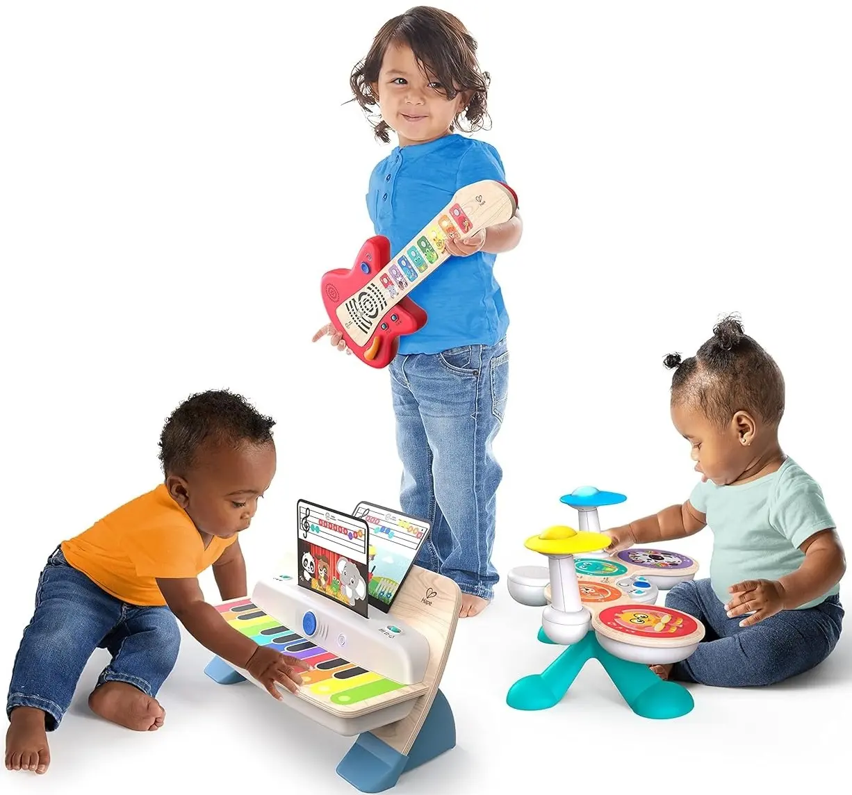 Chitara Hape Baby Einstein Together in Tune Magic Touch (Red/Wood) - 3