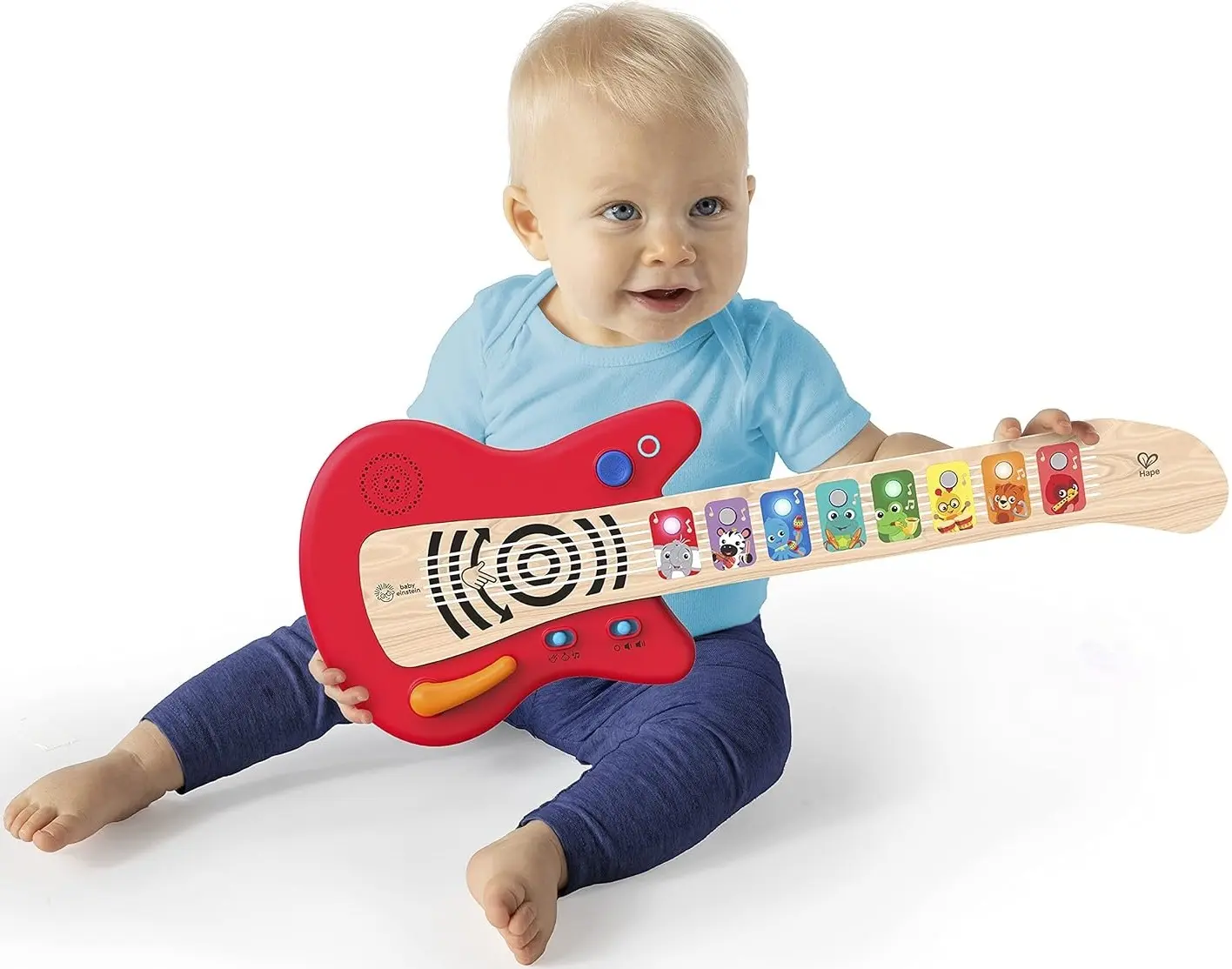 Chitara Hape Baby Einstein Together in Tune Magic Touch (Red/Wood) - 4