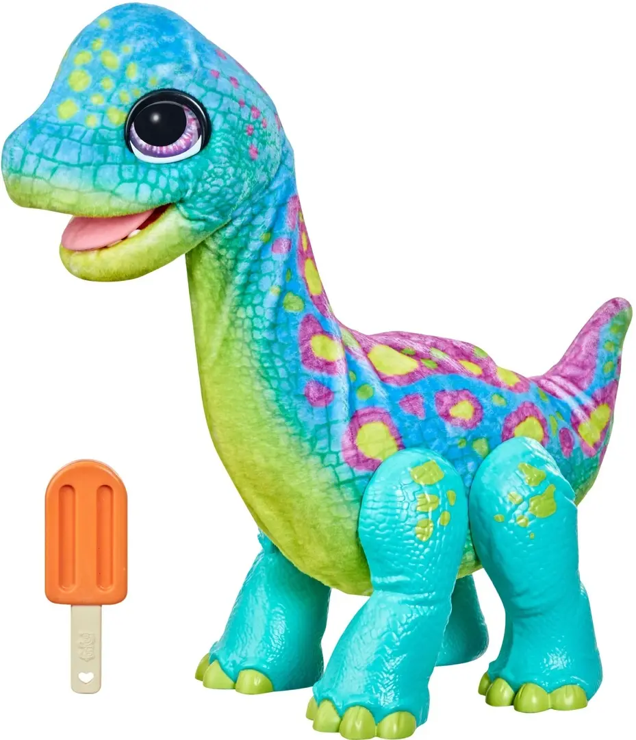 Jucarie interactiva Hasbro FurReal Friends Snackin Sam The Bronto (Multicolor)