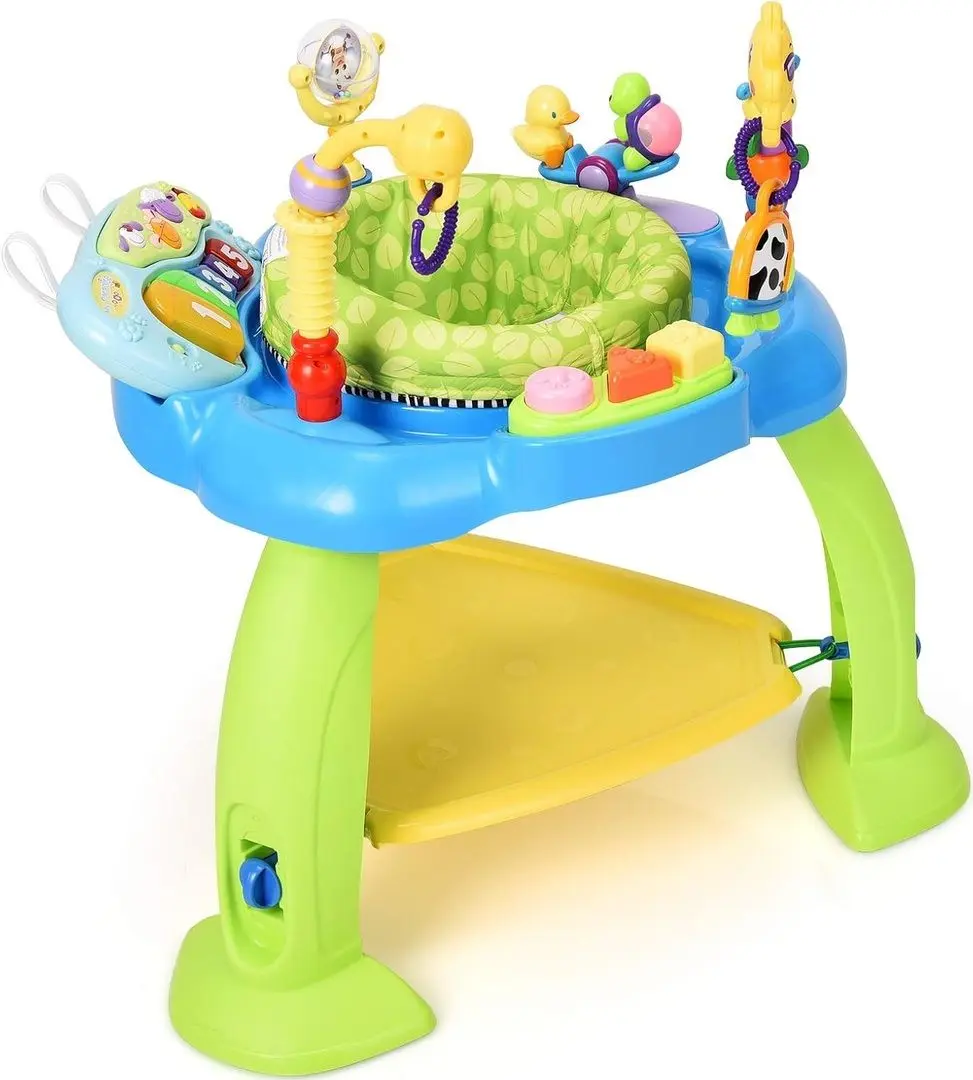 Centru de joaca 2in1 Hola Toys Jump'n turn (Blue) - 2