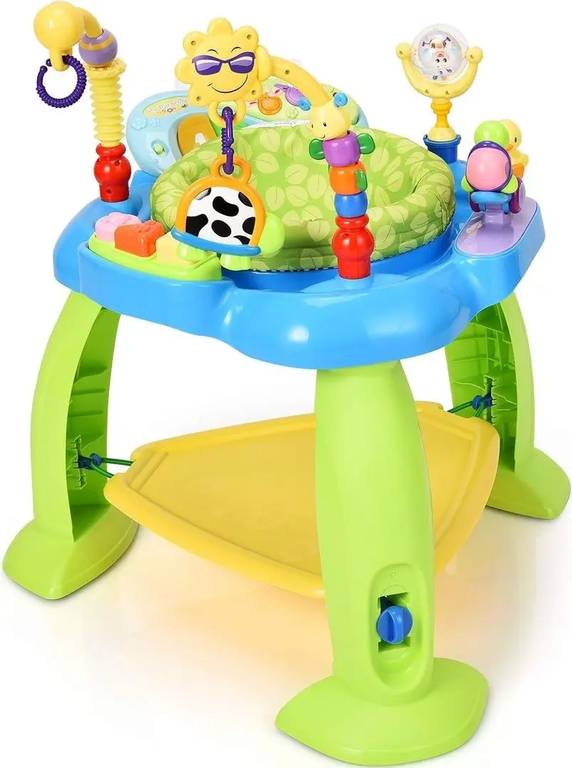 Centru de joaca 2in1 Hola Toys Jump'n turn (Blue)