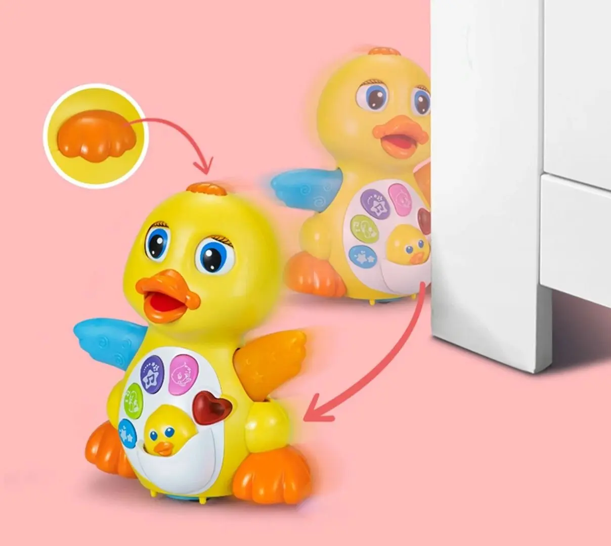 Jucarie interactiva Hola Toys Dancing Duck (Yellow)