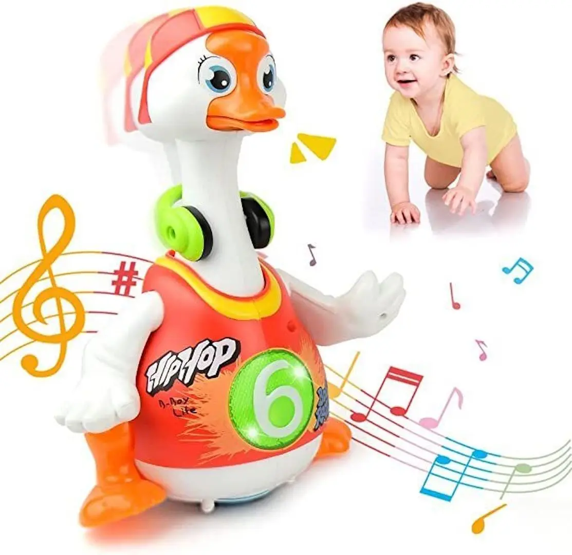 Jucarie interactiva Hola Toys Dancing Goose HT828 (White/Red)