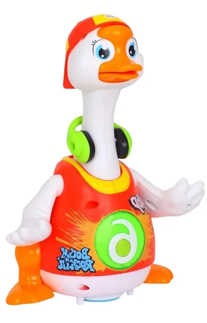 Jucarie interactiva Hola Toys Dancing Goose HT828 (White/Red)