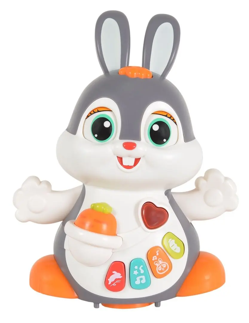 Jucarie interactiva Hola Toys Dancing Rabbit HE9991 (Grey/White)