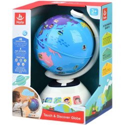 Jucarie interactiva Hola Toys Touch & Discover Globe (White/Blue) Thumb