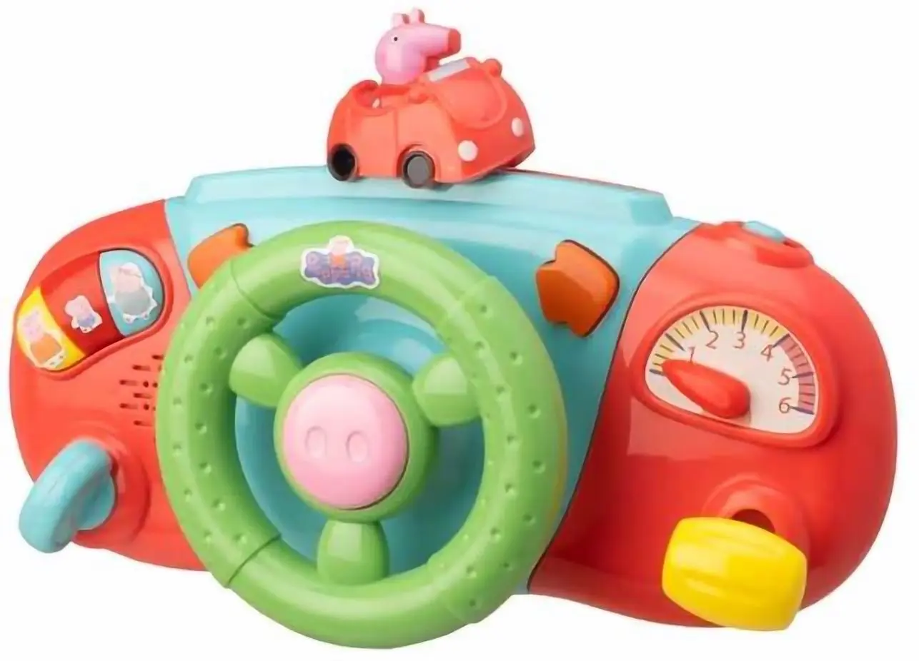 Jucarie interactiva HTI Peppa Pig Peppa's Driver Dashboard (Red/Green)