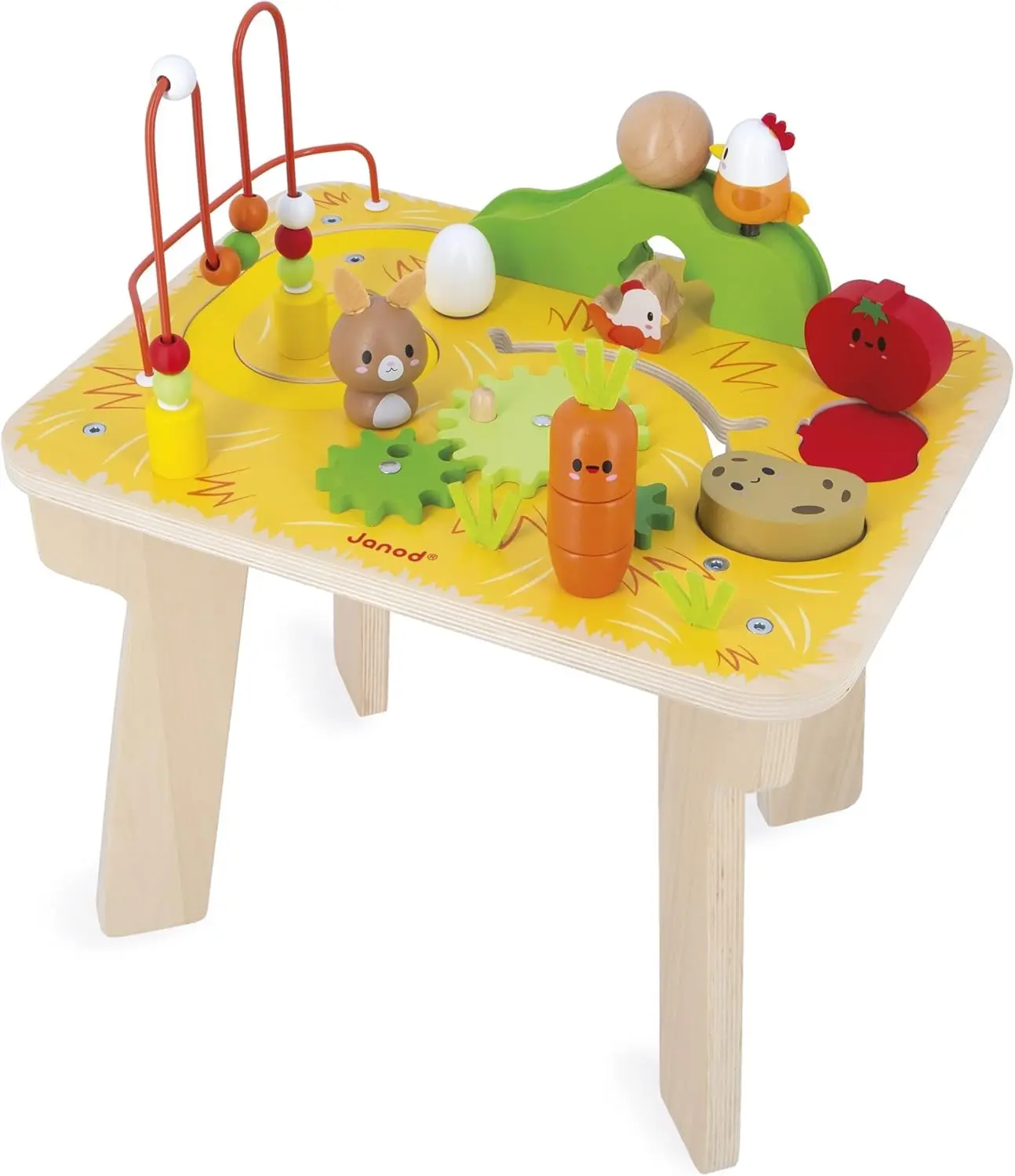 Masa interactiva Janod Farm J03321 (Yellow) - 2