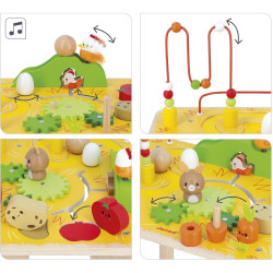 Masa interactiva Janod Farm J03321 (Yellow) Thumb