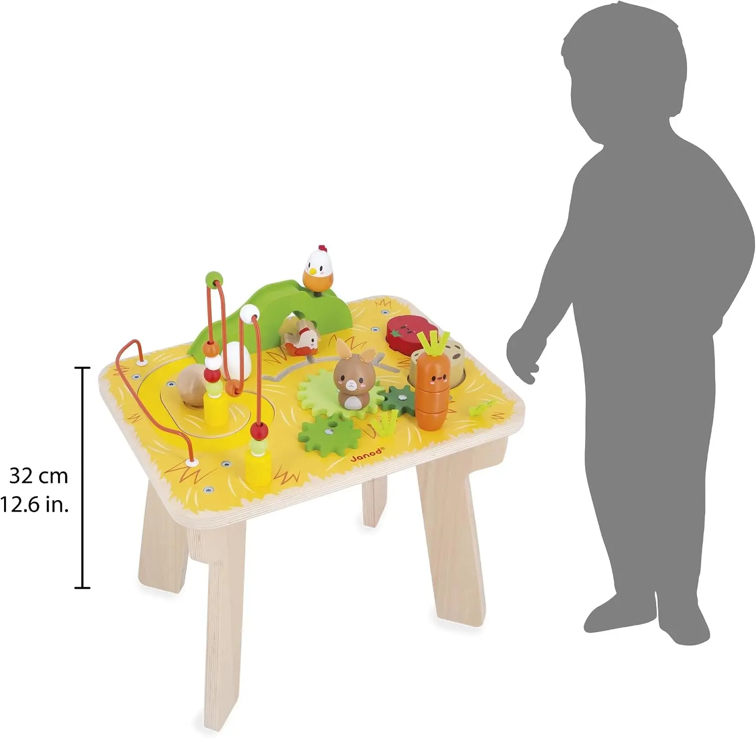 Masa interactiva Janod Farm J03321 (Yellow) - 8