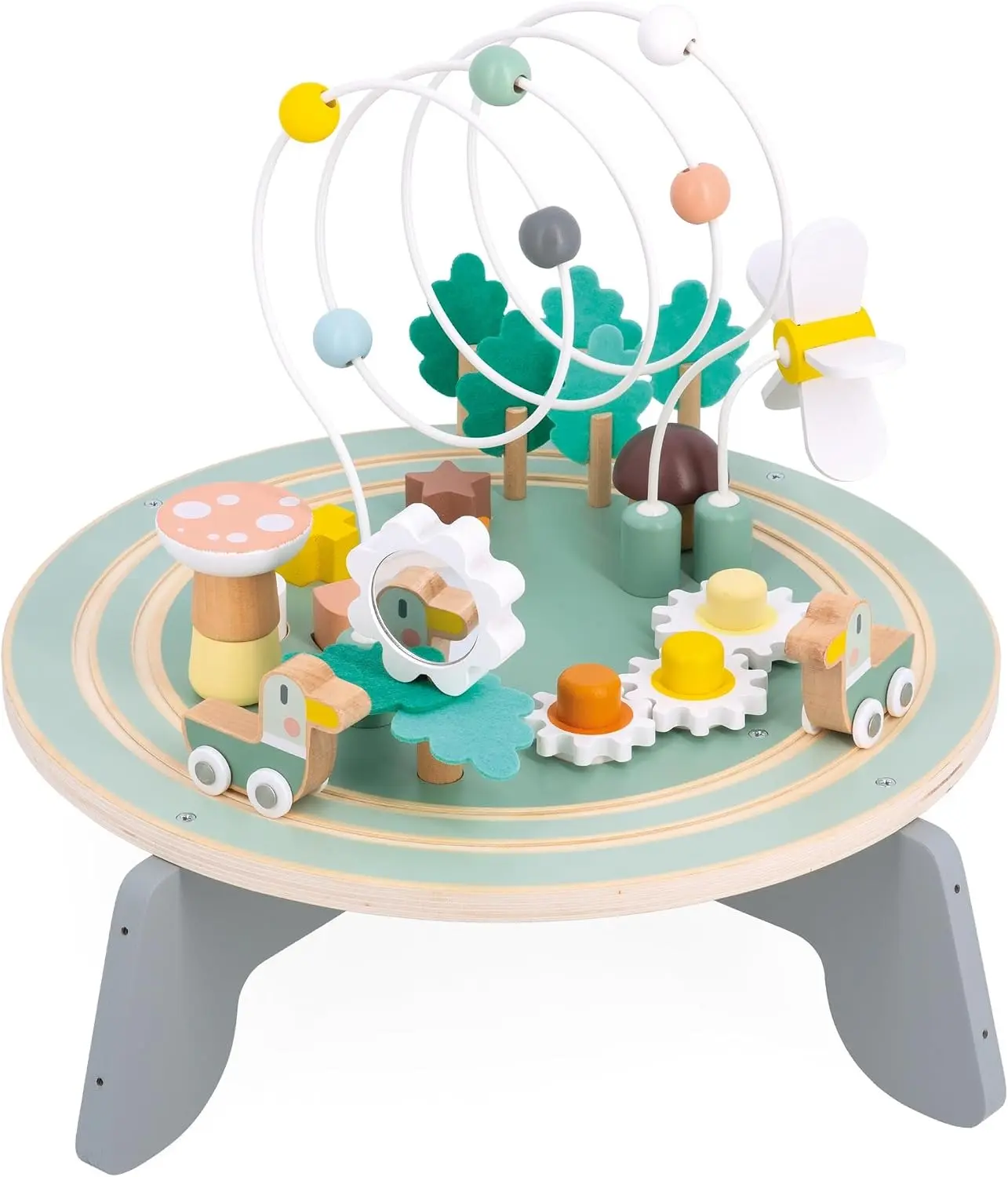 Masa interactiva Janod Sweet Cocoon Garden J04045 (Blue/Grey) - 2