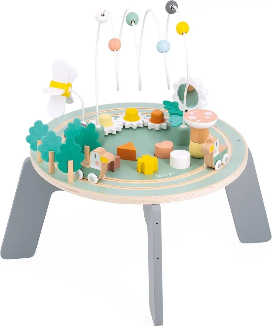 Masa interactiva Janod Sweet Cocoon Garden J04045 (Blue/Grey)