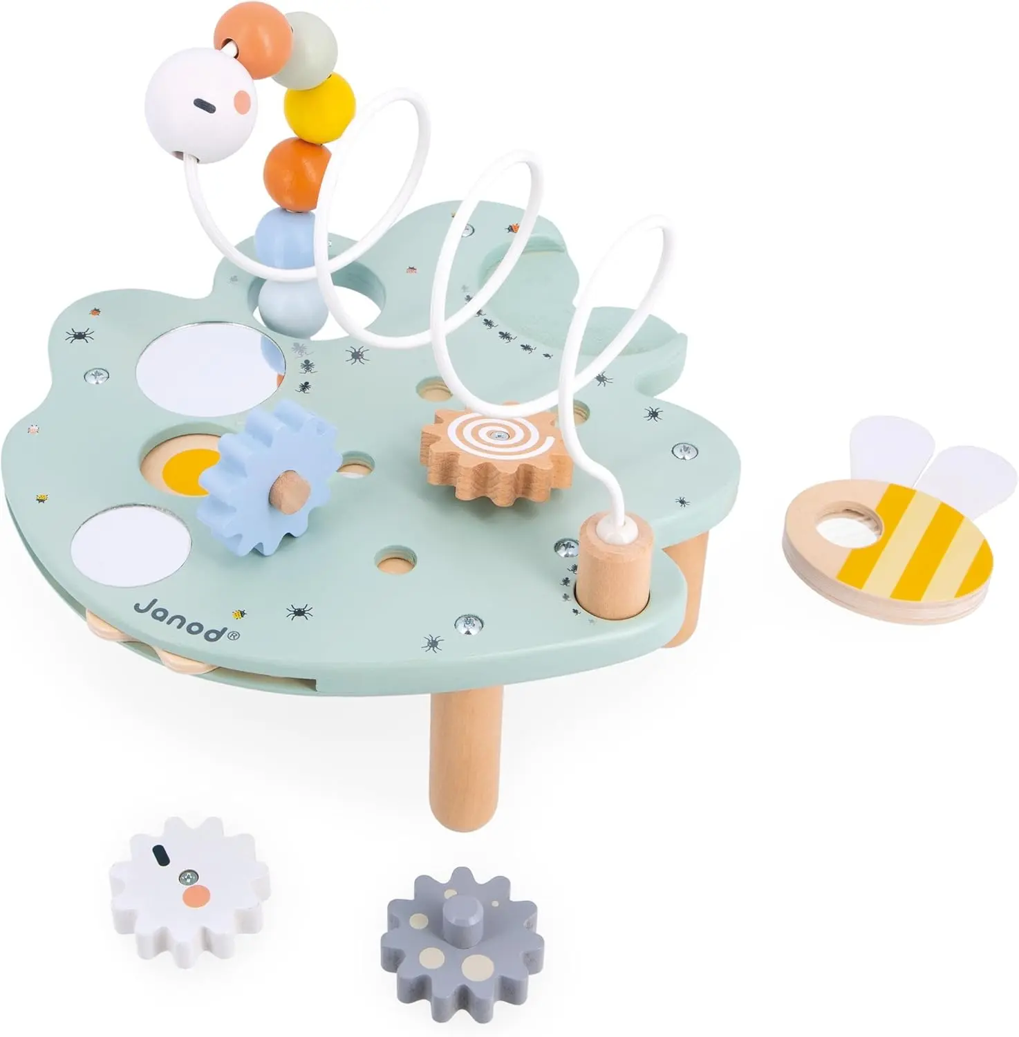 Masa interactiva Janod Sweet Cocoon Leaf J04056 (Blue) - 5
