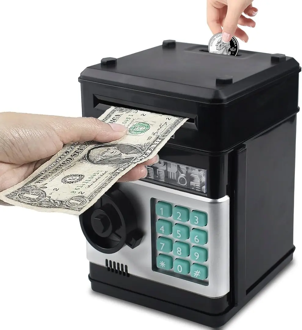 Интерактивная копилка Kruzzel Piggy ATM 23545 (Black) - 2
