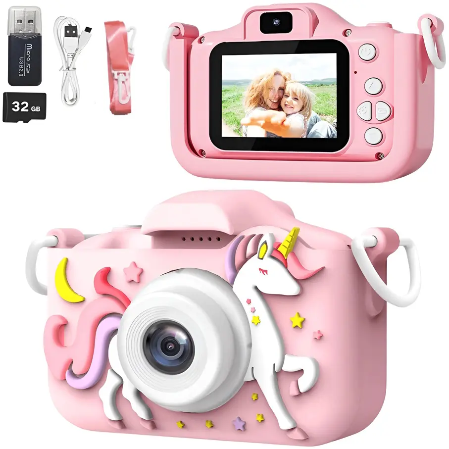 Детский цифровой фотоаппарат Unicorn (Pink) - 3