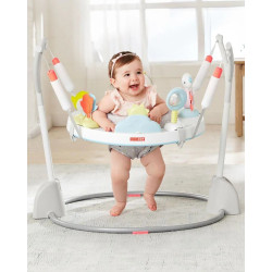 Игровой центр-прыгун Skip Hop Play&Fold Lining Cloud (Silver) Thumb