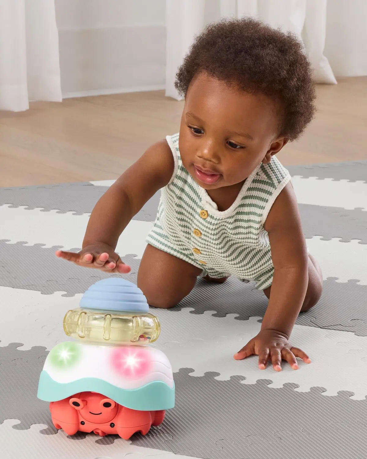 Jucarie interactiva 4in1 Skip Hop Stack & Crawl Crab (Multicolor) - 3