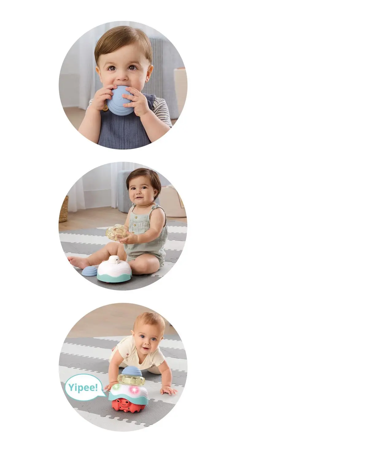 Jucarie interactiva 4in1 Skip Hop Stack & Crawl Crab (Multicolor) - 4