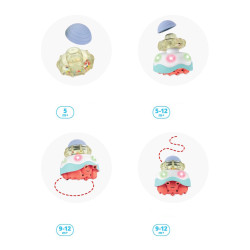Jucarie interactiva 4in1 Skip Hop Stack & Crawl Crab (Multicolor) Thumb