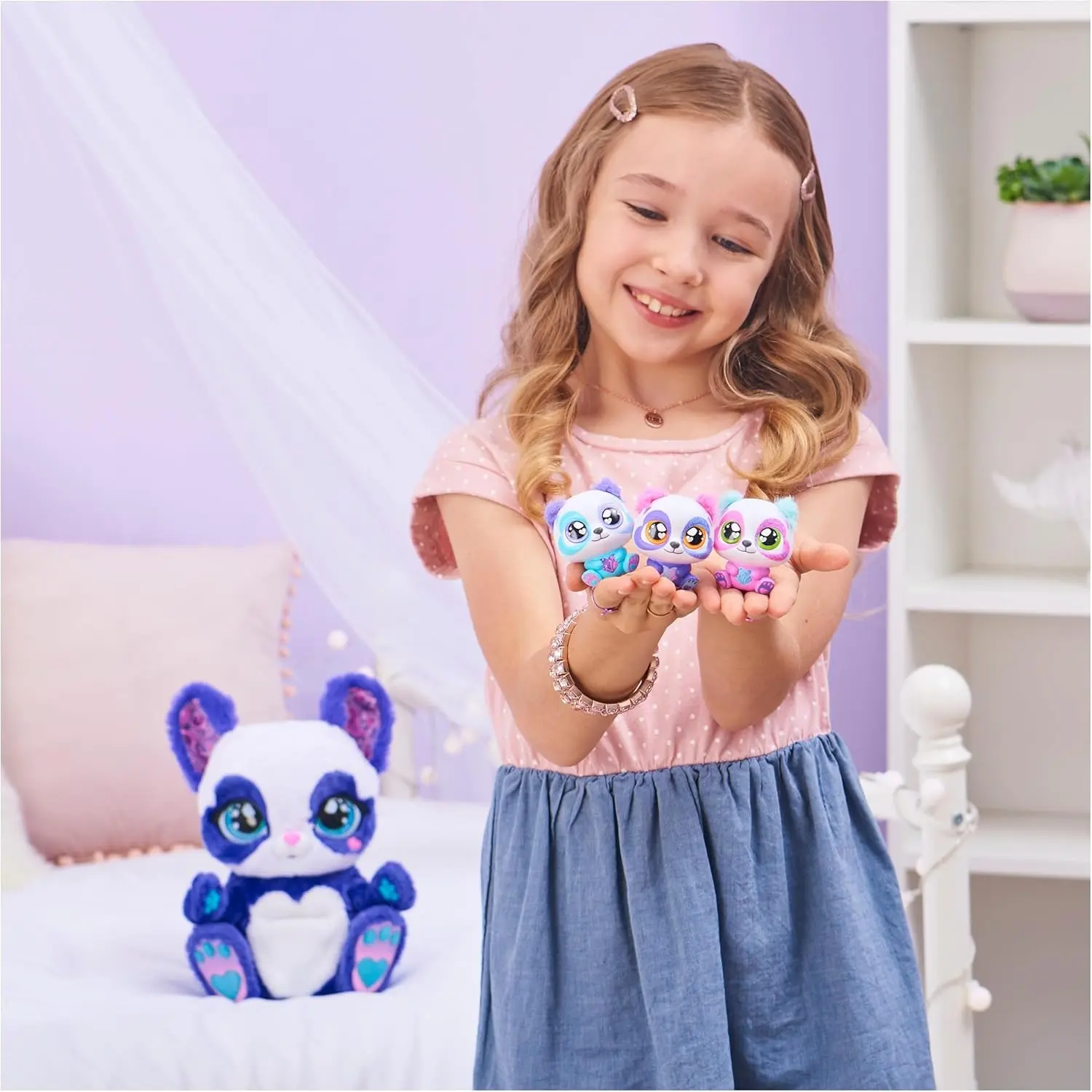 Jucarie interactiva Play-Doh Panda Peek-a-Roo (Violet) - 4