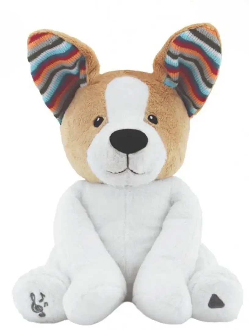 Интерактивная игрушка Zazu Danny Peek-a-Boo (Brown/White)