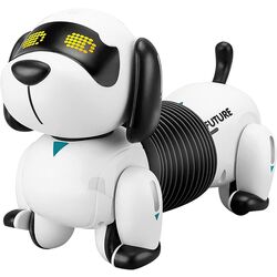 Jucarie interactiva AliBibi Dog BAH5283836 (White/Black)