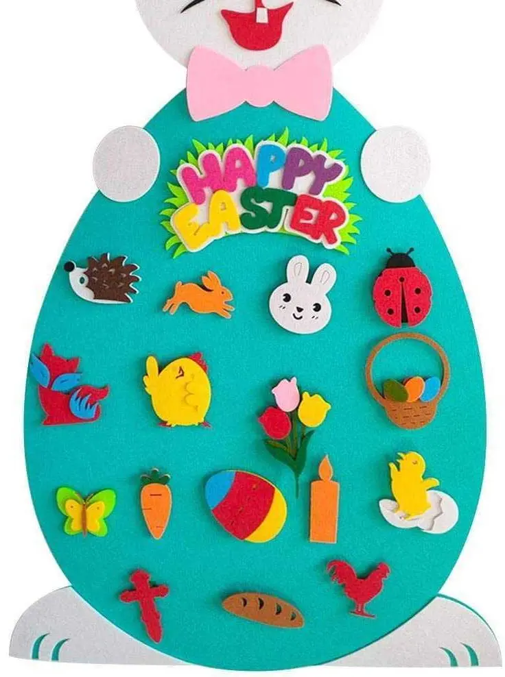 Jucarie interactiva Bambinice Bunny 95x47cm (White/Blue)