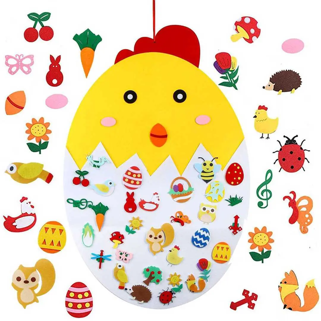 Jucarie interactiva Bambinice Chick 91x61cm (Yellow/White)