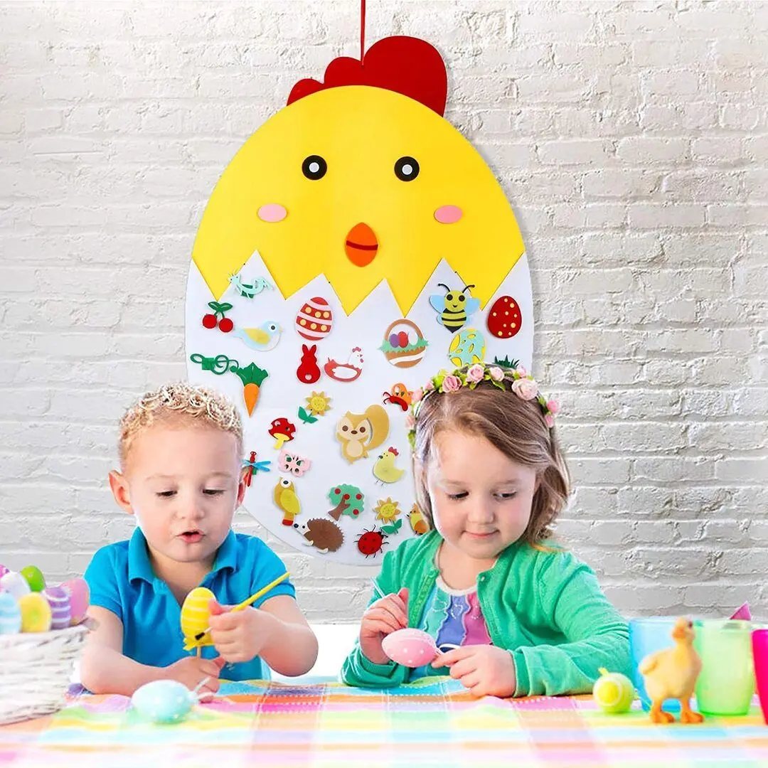 Jucarie interactiva Bambinice Chick 91x61cm (Yellow/White)