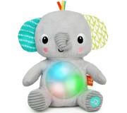 Jucarie interactiva Bright Starts Hug a Bye Baby Elephant (Grey)