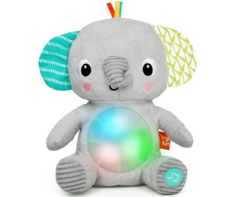 Интерактивная игрушка Bright Starts Hug a Bye Baby Elephant (Grey)